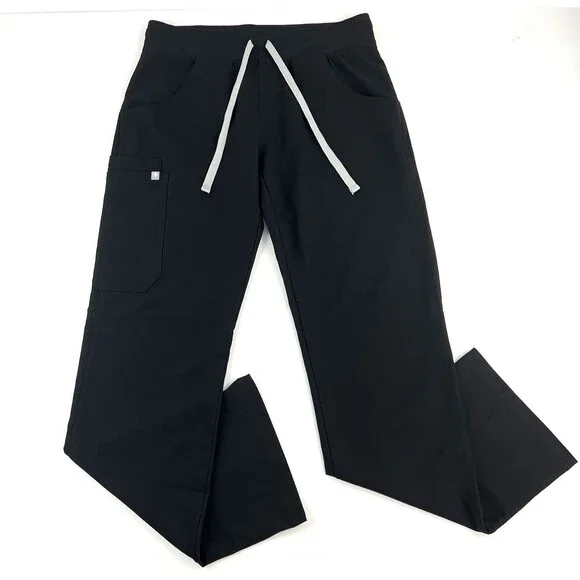 Figs Catarina Scrub Top and Kade Jogger Set Black Womens Size Small Nursing - Picture 8 of 14